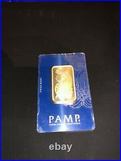 Pamp Suisse Fortuna 1 oz Gold Bar Sealed In Assay