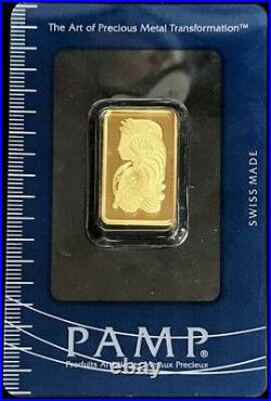 Pamp Suisse Gold 10 Grams Fortuna Bar Sealed In Assay Card