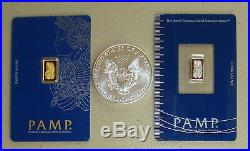Pamp Suisse Gold Silver & Platinum Precious Metals Pack 2019 American Eagle