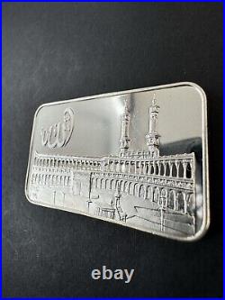 Pamp Suisse Ka Bah Mecca Saudi Arabia. 999 Fine Silver Bar Switzerland Nice Rare