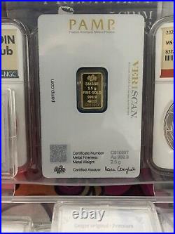 Pamp Suisse Lady Fortuna 2.5 Gram Gold Bar In Assay