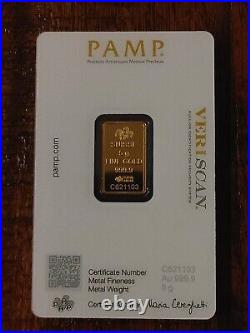 Pamp Suisse Lady Fortuna 5 Gram Gold Bar In Assay