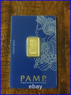 Pamp Suisse Lady Fortuna 5 Gram Gold Bar In Assay