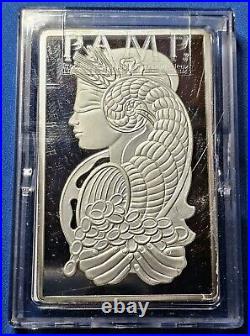 Pamp Suisse Lady Fortuna 5 oz 999 Silver Bar with Assay. EB