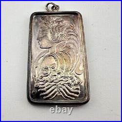 Pamp Suisse Lady Fortuna toned pendant 1 Oz 999 FINE Silver art bar