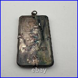 Pamp Suisse Lady Fortuna toned pendant 1 Oz 999 FINE Silver art bar