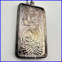 Pamp Suisse Lady Fortuna toned pendant 1 Oz 999 FINE Silver art bar