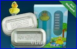 Pamp Suisse Pez Dispenser Rubber Ducky 30 Grams 9999 Silver $124.88