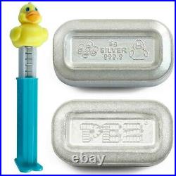 Pamp Suisse Pez Dispenser Rubber Ducky 30 Grams 9999 Silver $124.88