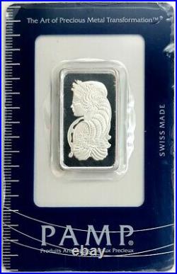 Pamp Suisse Platinum 1/2 Oz Fortuna Bar Sealed New With Assay Certificate