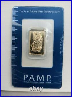 Pamp Suisse Pure 999.9. 10 Gram Fine Gold Bar Sealed. FINEST gold in the World