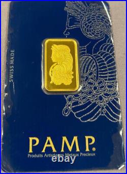 Pamp Suisse Pure 999.9 Fortuna 10 Gram Fine Gold Bar Sealed