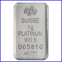 Pure Platinum 1gram Lady Fortuna Pamp Suisse 14kt Gold Pendant $164.88