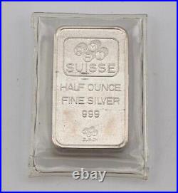 RAMI PAMP Suisse Zurich Vintage Lady Fortuna 1/2oz Sealed Silver Bar Super Rare