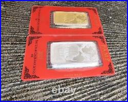 RARE 2021 PAMP Suisse 1oz Ox GOLD Bar FREE OX SILVER