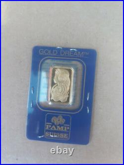 RARE PAMP Suisse 5 Gram 999.9 Gold Bar Fortuna Assay
