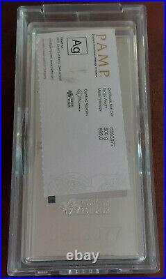 RARE Pamp Suisse 1/2 HALF KILO 500 Grams Fortuna Silver Bar in Case withAssay