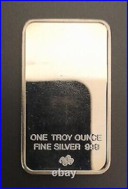 RARE Pamp Suisse Pisa One Ounce 1oz 999 Fine Silver Ingot Bar