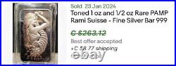 Rare 1 Oz Pamp Rami Suisse Zurich 1 Oz Silver Bar Vintage
