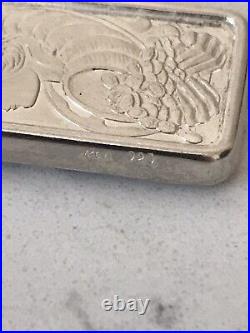 Rare 999 Silver Pamp Suisse Lady Fortuna Half Ounce Bar In 925 Silver Pendant