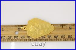 Rare PAMP Suisse 1 Troy Oz. 999 Fine Gold 24K Rose Shield Medallion Bar Pendant