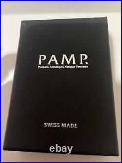 Rare Pamp Suisse 1/5 Oz Silver Bar Rambling Rose Pendant Bloom Series