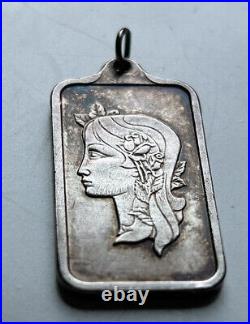Rare Pamp Suisse 10gram Fine Silver Bar Pendant