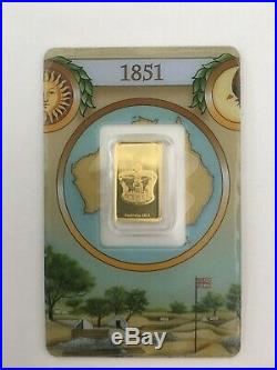 Rare Pamp Suisse Legendary Gold Rushes of the World Australia (1851) -2.5 gram