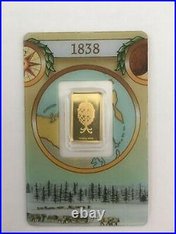 Rare Pamp Suisse Legendary Gold Rushes of the World RUSSIA (1838) 2.5 gram