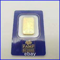Rare Pamp Suisse Pure 999.9 Statue of Liberty with Flag 5 Gram Gold Bar Sealed