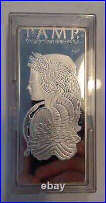 Rare Pamp Sussie Lady Fortuna Silver 1000g (Kilo) Bar With Assay. FIRST 500 MADE