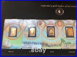 Rare Pamp Swiss Gold Assay Card Legendary Gold Rushes Of The World LAST ONE