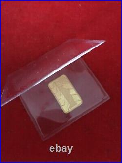 Rare Vintage Pamp Suisse Stage Of Liberty / Flag 5 Gram Solid Gold Bar