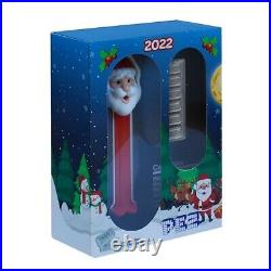Santa Claus and Reindeer PEZ Dispenser Pair PAMP Suisse each with 60g total silver