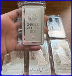 Sealed Pamp Suisse Lady of Liberty 10 oz 999.0 Fine Silver Bar (1 Bar)