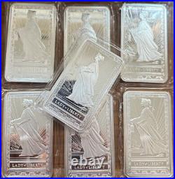 Sealed Pamp Suisse Lady of Liberty 10 oz 999.0 Fine Silver Bar (1 Bar)