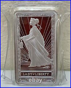 Sealed Pamp Suisse Lady of Liberty 10 oz. 999 Fine Silver Bar Beautiful