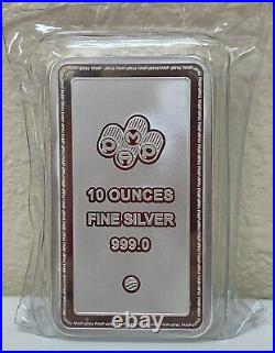 Sealed Pamp Suisse Lady of Liberty 10 oz. 999 Fine Silver Bar Beautiful