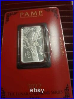 Silver 10 Gram PAMP Suisse Tiger Bars Case lN HAND In Assay Ships FREE