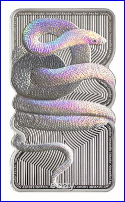 Stunning 2023 Hologram Snake Bar Natures Grip Pamp Suisse Silver $138.88
