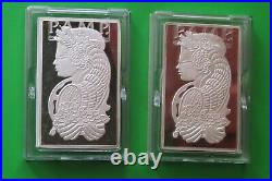 TWO Investment Grade Silver Bars Pamp Suisse Lady Fortuna 5oz & 250gr