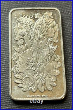 Very Rare Pamp Suisse Four Seasons 1oz Fine Silver Bar Vintage