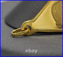 Vintage 10 grams Gold PAMP Suisse Lady Fortuna. 9999 Fine Pendant