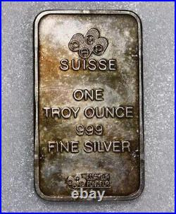 Vintage Pamp Suisse 1oz silver bar 0.999 4 Seasons Very Rare